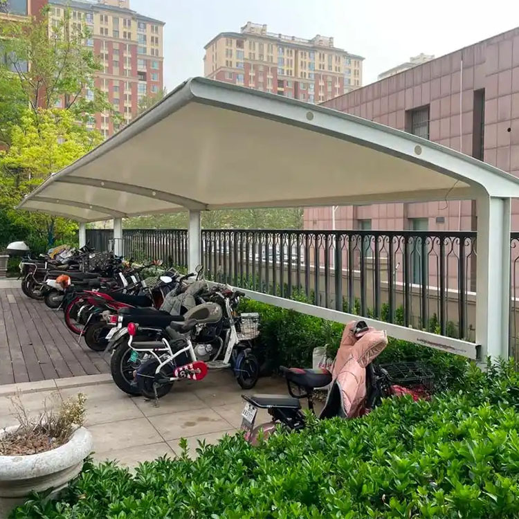 勐腊县膜结构电动车棚